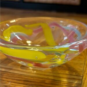Glass-blown Trinket Bowl